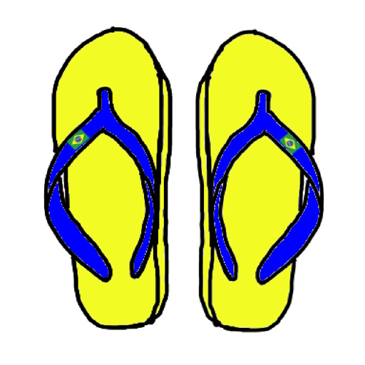 illustration of flip flops