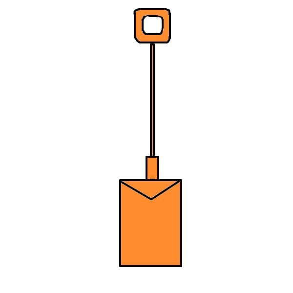 illustration of a spade