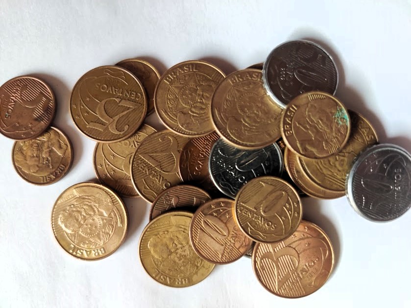 Brazilian centavos coins